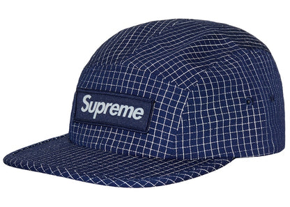 Supreme Reflective Ripstop Camp Cap (SS24) Navy
