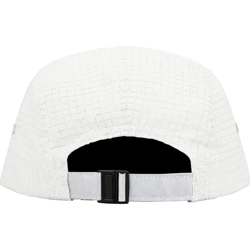 Supreme Reflective Ripstop Camp Cap White