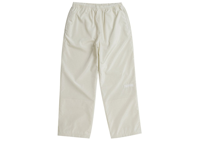 Supreme Reflective Ripstop Track Pant White