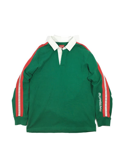 Supreme Reflective Sleeve Stripe Rugby Green