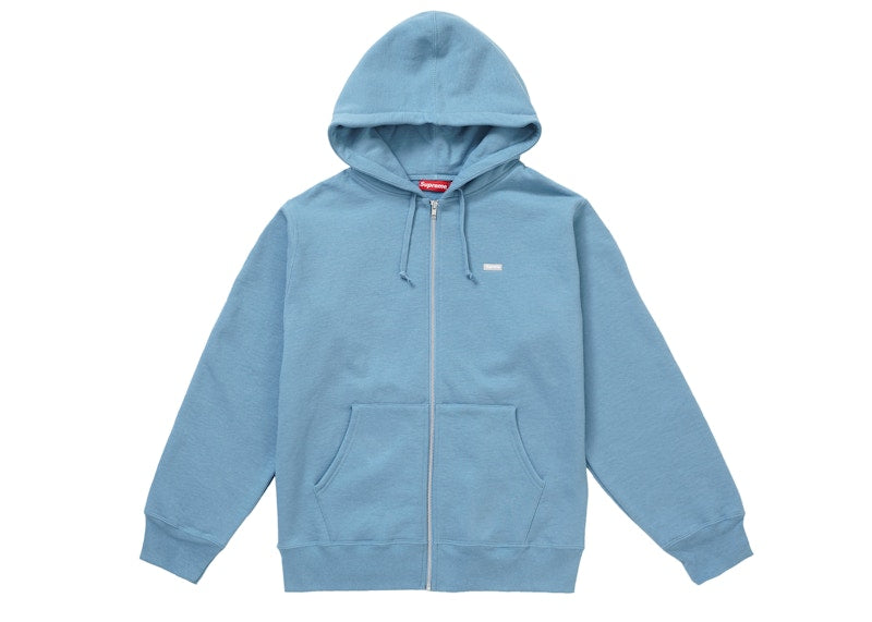 Supreme Reflective Small Box Zip Up Sweatshirt Dusty Blue