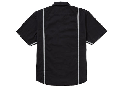 Supreme Reflective Stripe S/S Work Shirt Black