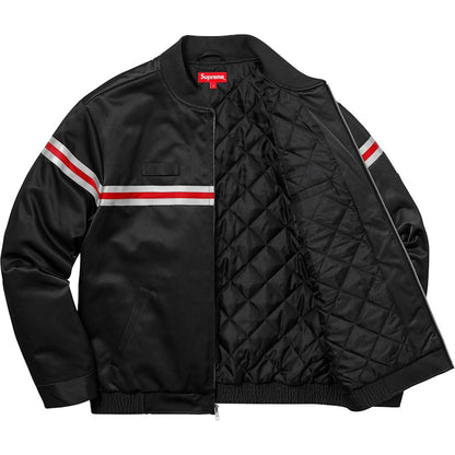 Supreme Reflective Stripe Work Jacket Black