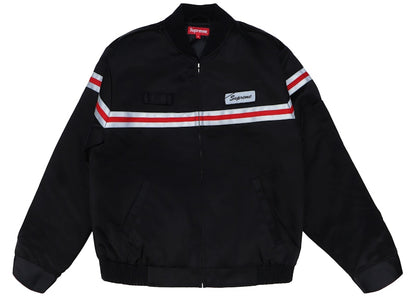 Supreme Reflective Stripe Work Jacket Black