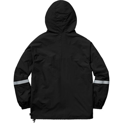 Supreme Reflective Taping Hooded Pullover Black