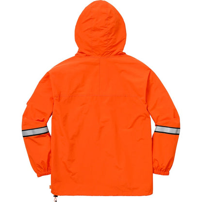 Supreme Reflective Taping Hooded Pullover Orange