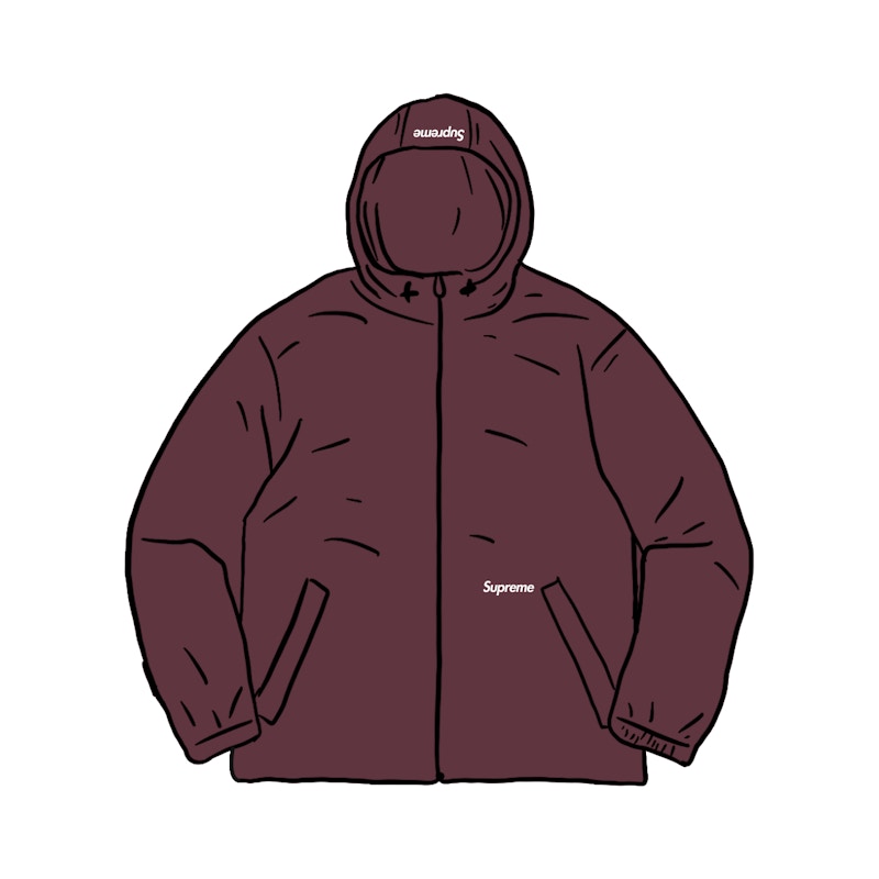 Supreme Reflective Zip Hooded Jacket Purple