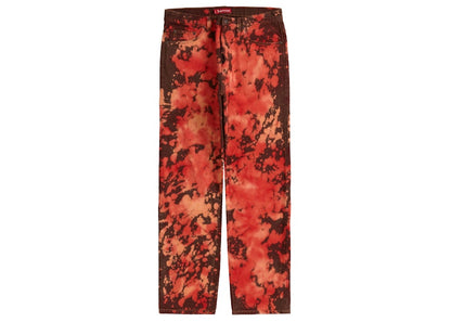 Supreme Regular Jean Bleached Red