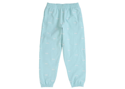 Supreme Repeat Script Sweatpant Light Blue