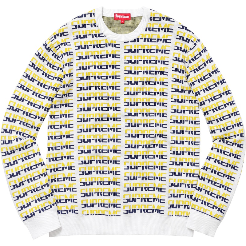 Supreme Repeat Sweater White