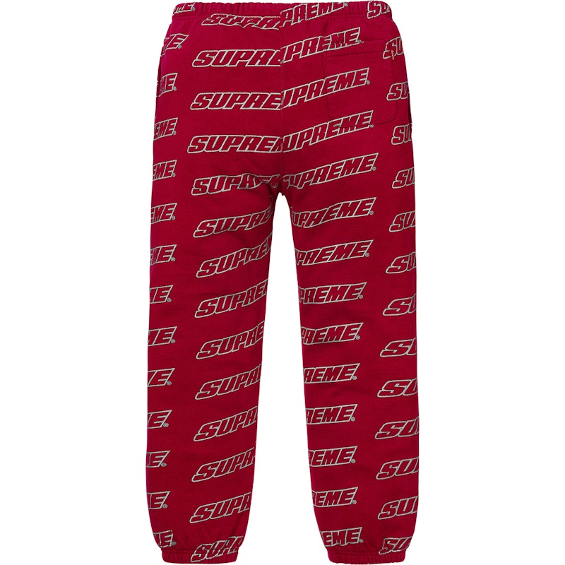 Supreme Repeat Sweatpant Cardinal