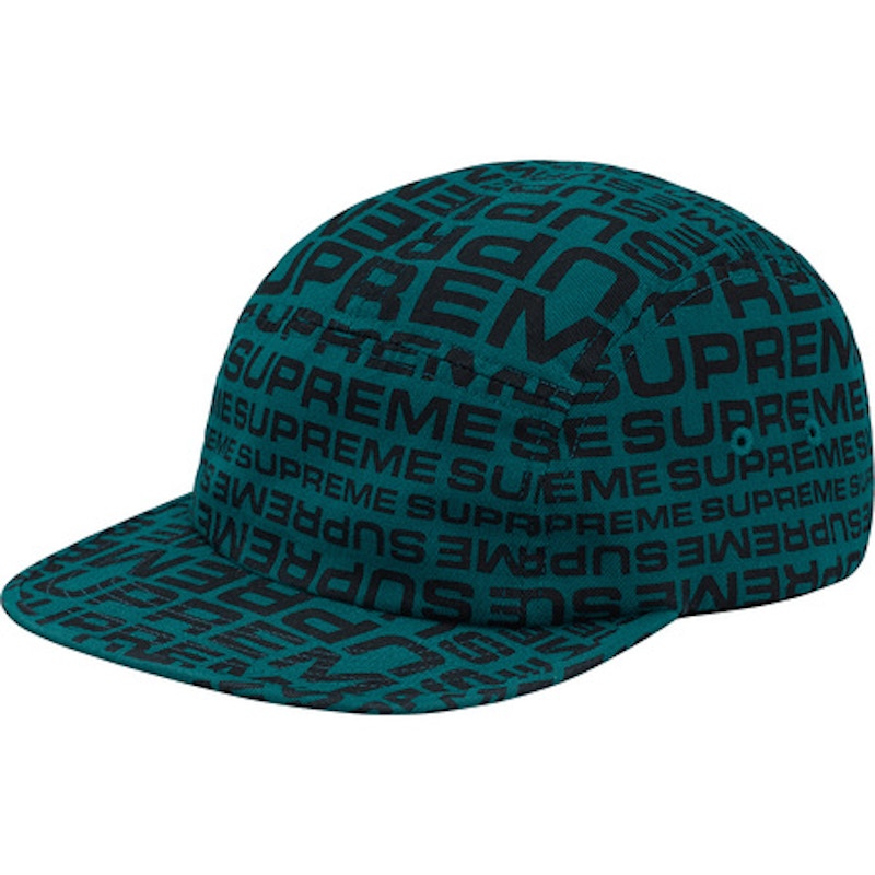 Supreme Repeater Camp Cap Teal