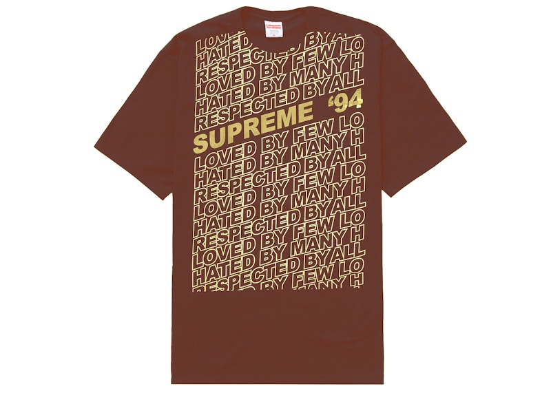 Supreme Respected Tee Brown