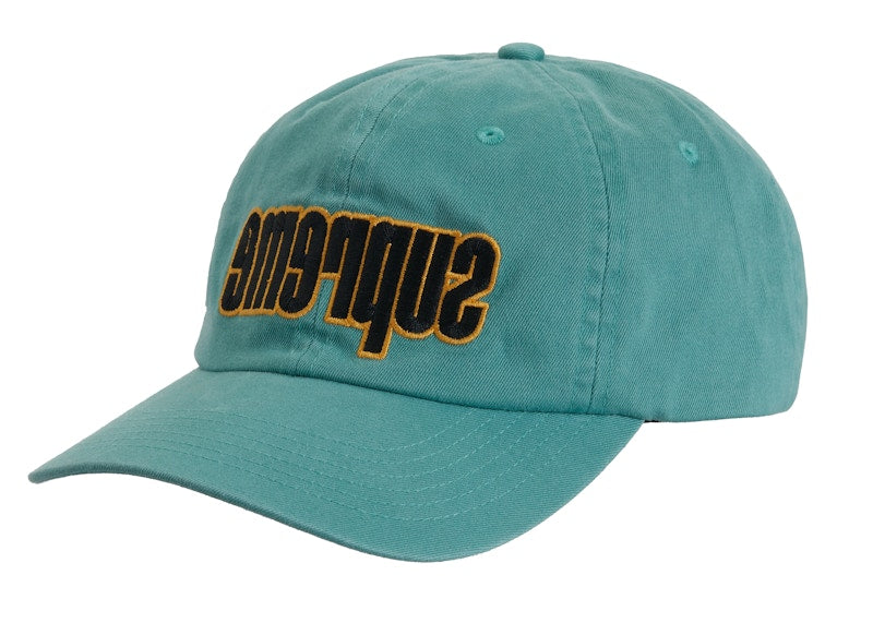 Supreme Reverse Logo 6-Panel Light Green
