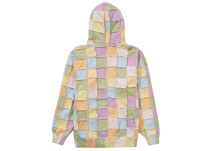 Supreme Reverse Patchwork Zip Up Hooded Sweatshirt Multicolor
