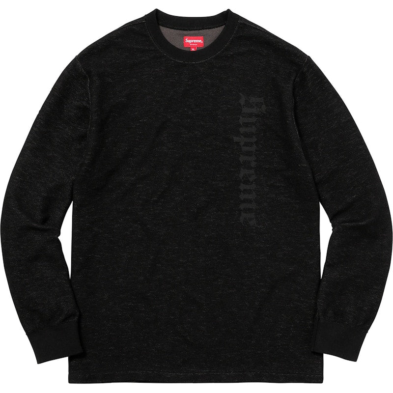 Supreme Reverse Terry L/S Top Black