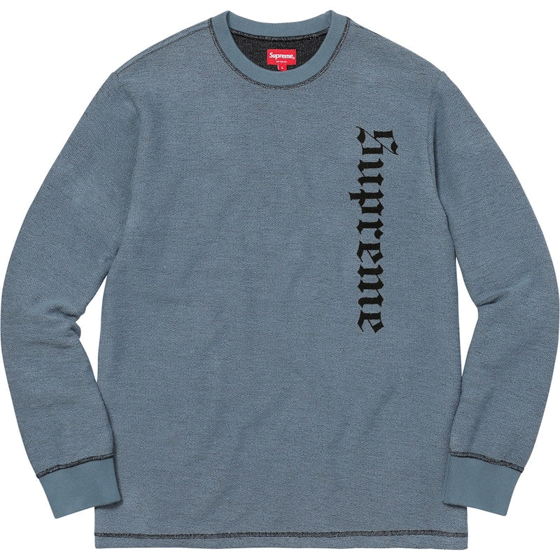 Supreme Reverse Terry L/S Top Slate