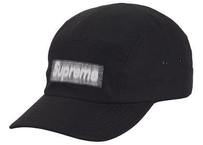 Supreme Reversed Label Camp Cap Black