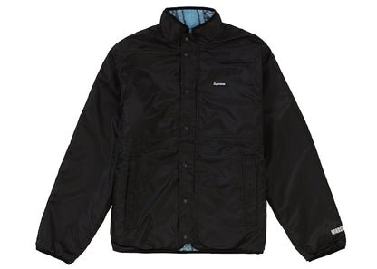 Supreme Reversible Bandana Fleece Jacket Light Blue