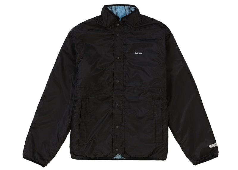 Supreme Reversible Bandana Fleece Jacket Light Blue