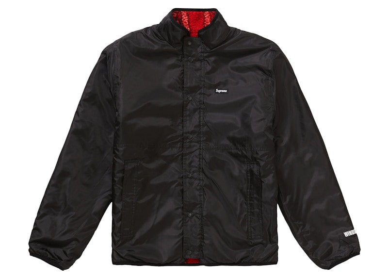 Supreme Reversible Bandana Fleece Jacket Red
