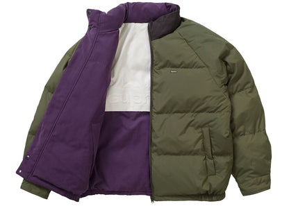 Supreme Reversible Down Puffer Jacket Purple