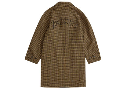 Supreme Reversible Houndstooth Overcoat Black