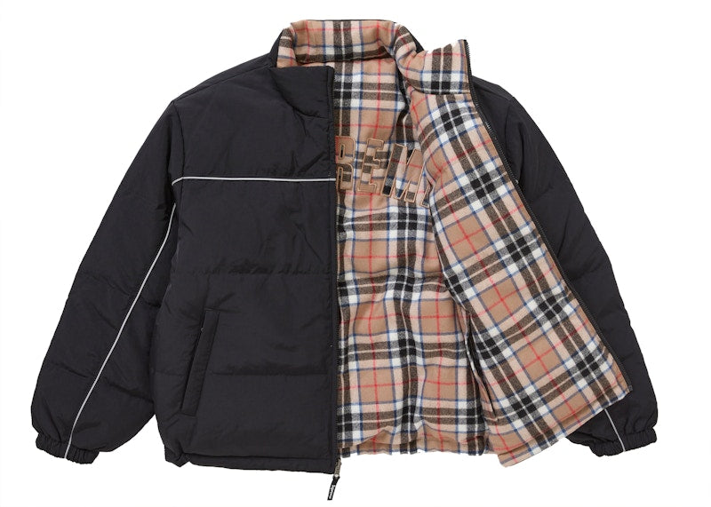 Supreme Reversible Puffer Jacket Black