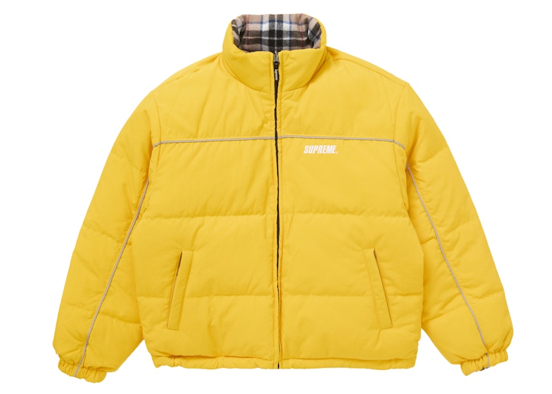 Supreme Reversible Puffer Jacket Yellow