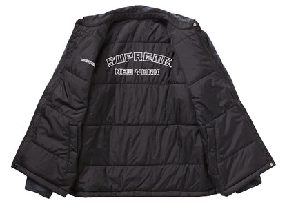 Supreme Reversible Puffy Work Jacket Black Tribal Camo