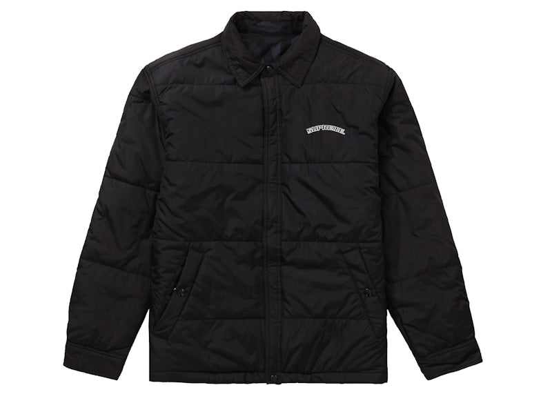 Supreme Reversible Puffy Work Jacket Black Tribal Camo