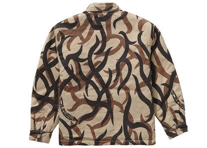 Supreme Reversible Puffy Work Jacket Tan Tribal Camo