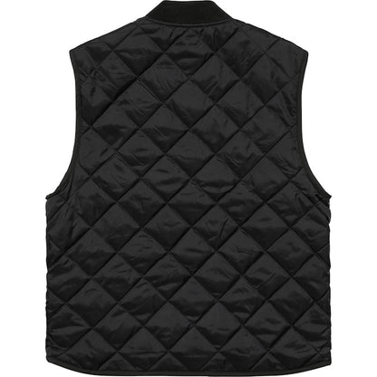 Supreme Reversible Shadow Plaid Vest Black