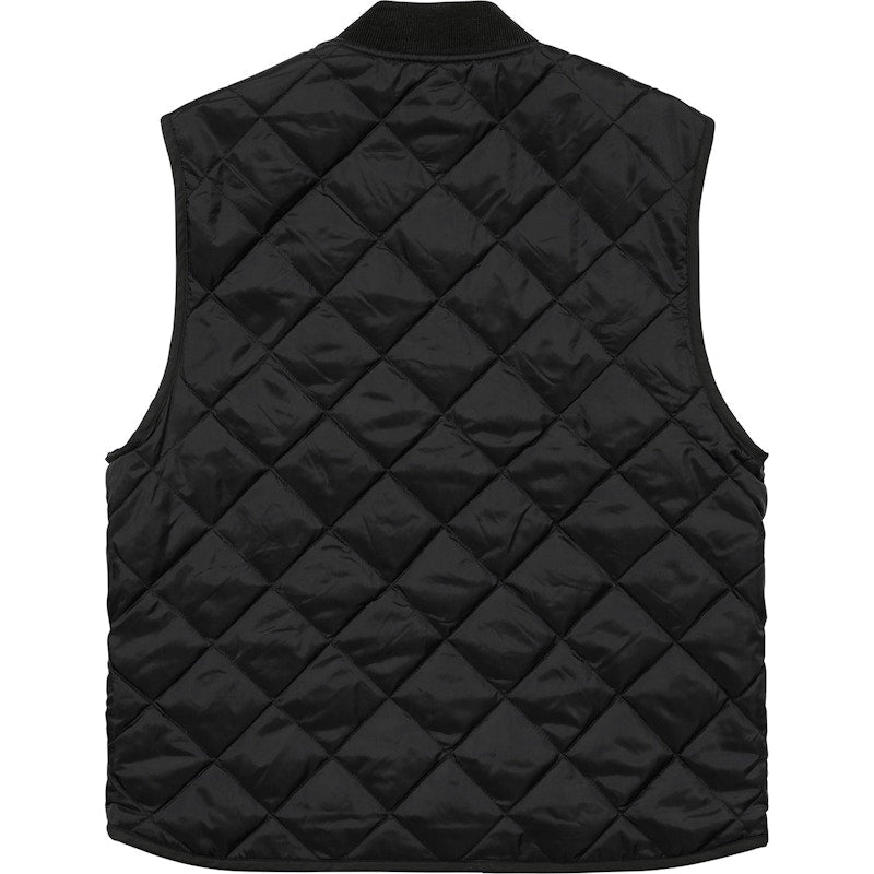 Supreme Reversible Shadow Plaid Vest Black