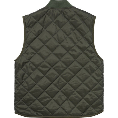 Supreme Reversible Shadow Plaid Vest Dark Green