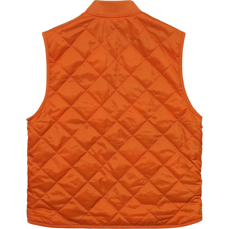 Supreme Reversible Shadow Plaid Vest Rust