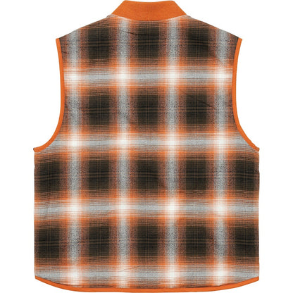 Supreme Reversible Shadow Plaid Vest Rust