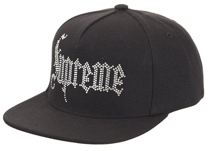Supreme Rhinestone 5-Panel Black