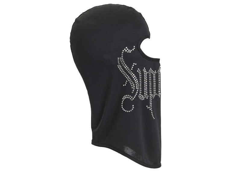Supreme Rhinestone Balaclava Black