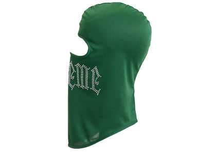 Supreme Rhinestone Balaclava Green