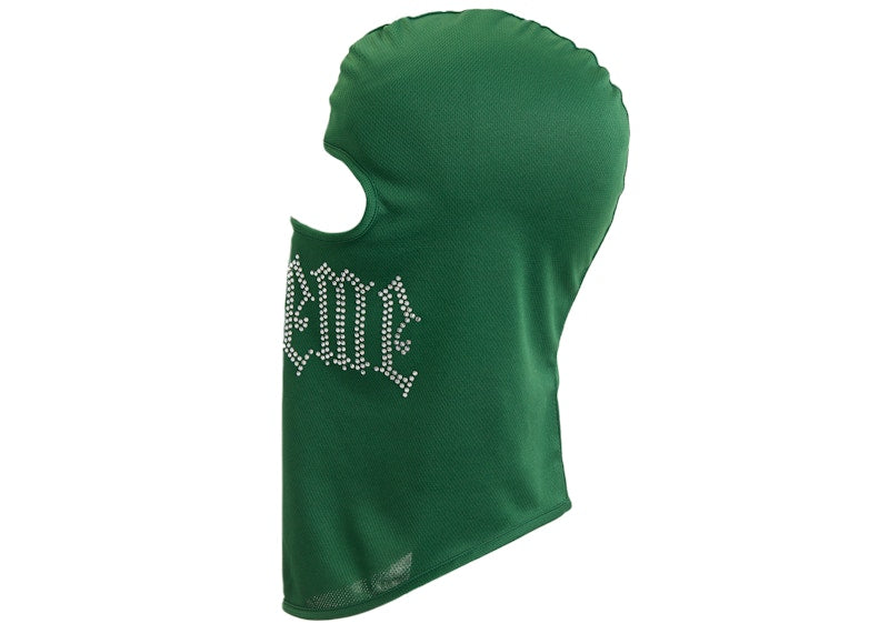 Supreme Rhinestone Balaclava Green