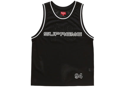 Supreme Rhinestone Basketball Jersey Black