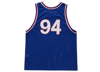 Supreme Rhinestone Basketball Jersey Royal
