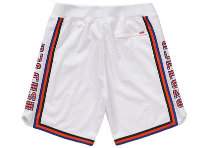 Supreme Rhinestone Basketball Short White