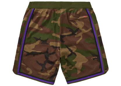 Supreme Rhinestone Basketball Short Woodland Camo