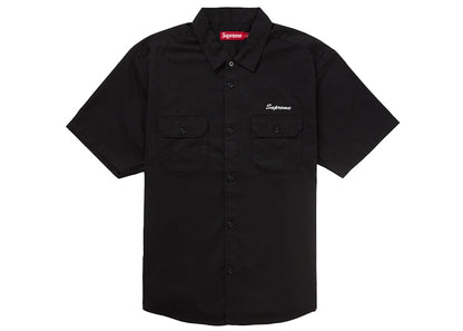 Supreme Rhinestone Pin Up S/S Work Shirt Black