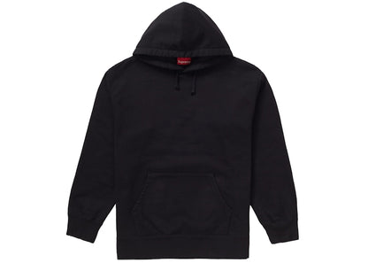 Supreme Rhinestone Script Hooded Sweatshirt Black