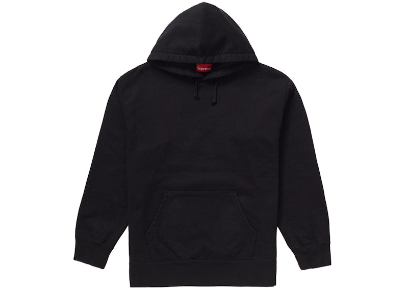 Supreme Rhinestone Script Hooded Sweatshirt Black