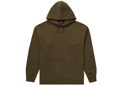 Supreme Rhinestone Script Hooded Sweatshirt Dark Olive