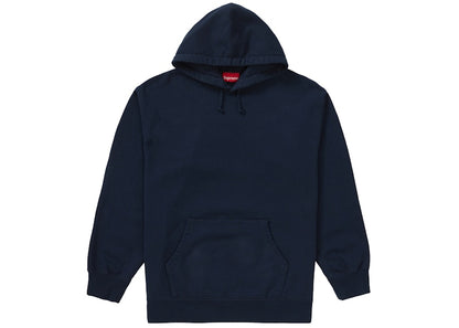 Supreme Rhinestone Script Hooded Sweatshirt Navy